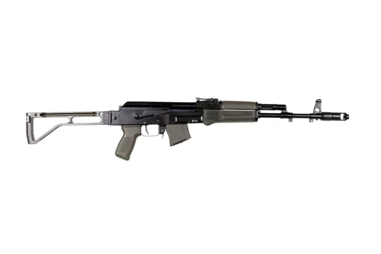 Arsenal SAM7SF 7.62x39mm Semi-Auto AK-47 OD Green Rifle with Aluminum Side Folding Stock with Cheek Rest & QD Points