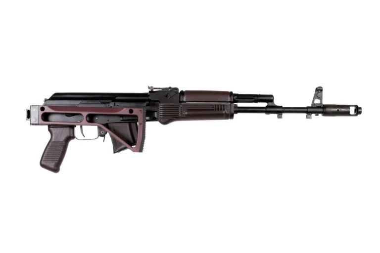 Arsenal SAM7SF 7.62x39mm Semi-Auto AK-47 Plum Rifle with Aluminum Side Folding Stock with Cheek Rest & QD Points