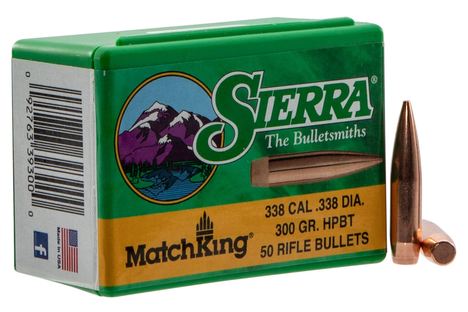 Sierra 9300T MatchKing 338Cal 300gr Hollow Point Boat Tail 50/Box