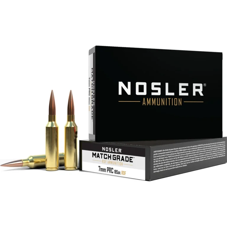 Nosler Match Grade Rifle Ammunition 7mm PRC 185 gr. 20 rd.