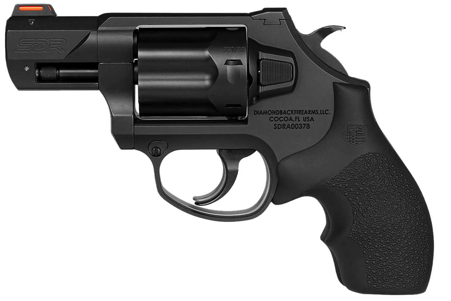 DIAMONDACK SDR, .357 MAG, 2" BARREL, 6RD RVLVR, SA/DA BLACK