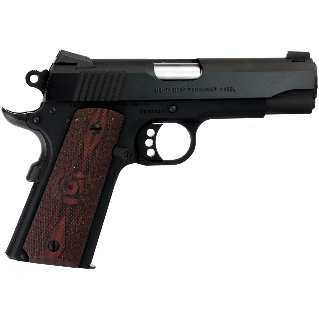 Colt 1911 Lightweight Commander Pistol 45 ACP 4.25 in. Anodize / Blued 8 rd.