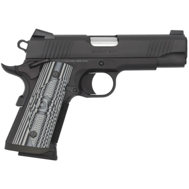 Colt 1911 CCU Concealed Carry Officers Pistol 9mm 4.25 in. Anodize / Black DLC 9 rd.