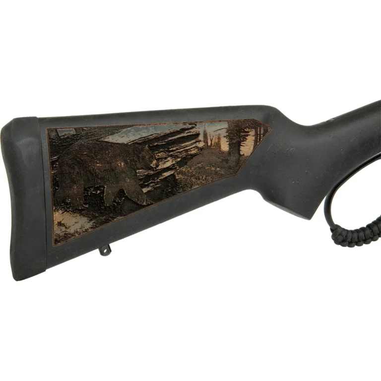Rossi R95 Black Bear Edition Lever Action Rifle 30-30 Win. 16.5 in Triple Black w/Engraved Stk 5rd