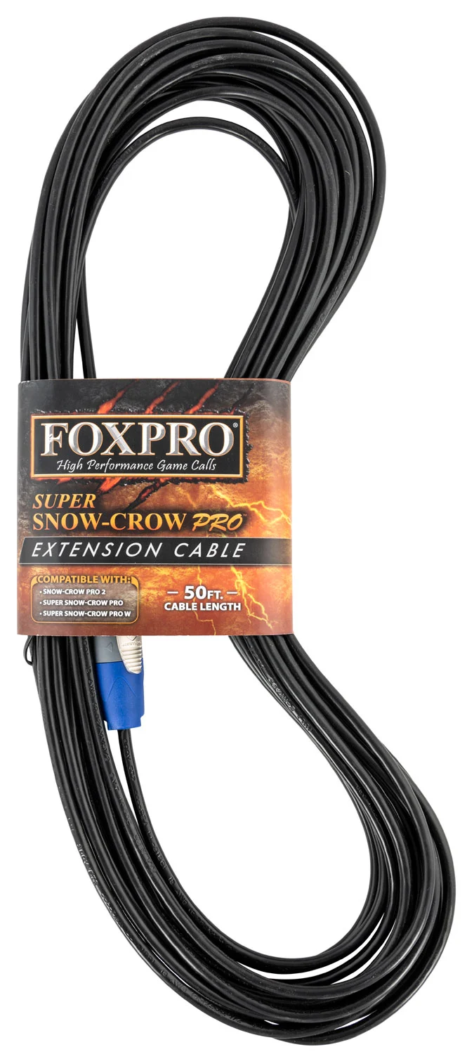 Foxpro CBL50FTSCP2SSCP Speaker Extension Cable 50' Black for FoxPro Super Snow Crow Pro & Snow Crow Pro 2
