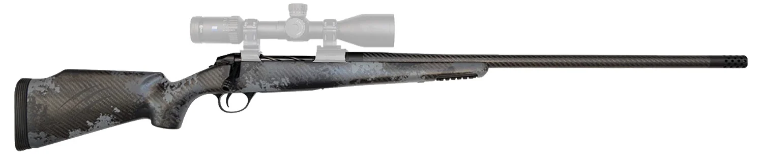 Fierce Firearms FCRG7MMRM24TP Carbon Rage Full Size 7mm Rem Mag 3+1 24" Black C3 Carbon Fiber Barrel, Tungsten Gray Cerakote Titanium Receiver, Phantom Camo Fixed Fierce Tech C3 Stock, Right Hand
