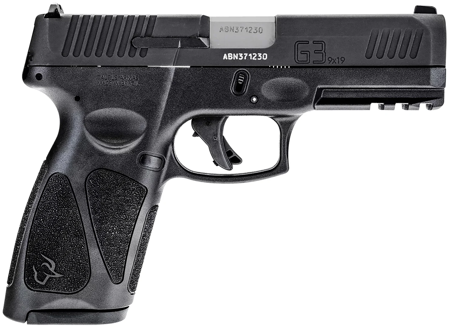 Taurus 1G3B94117 G3 9mm Luger 17+1 4" Barrel, Black Finish Picatinny Rail Frame, Serrated Matte Black Tenifer Steel Slide, Polymer Grip Includes 2 Mags