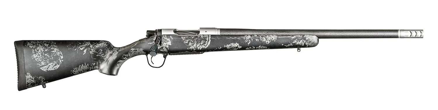 Christensen Arms 8010614100 Ridgeline FFT 280 Ackley Improved 3+1 22" Carbon Fiber/Threaded Barrel, Stainless Steel, Black with Gray Accents Stock