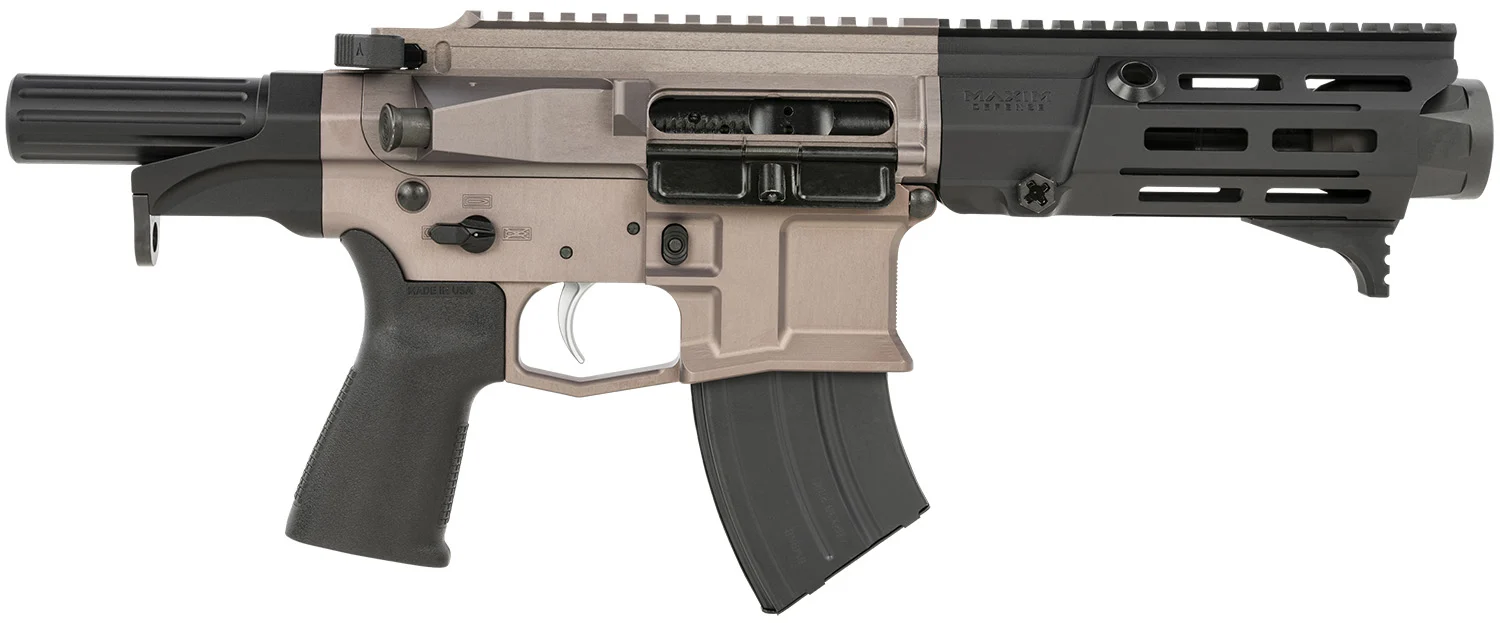 Maxim Defense MXM50840 PDX 505-SPS 7.62x39mm Caliber with 5.50" Barrel, 20+1 Capacity, Urban Grey Metal Finish, Urban Grey Polymer Grip