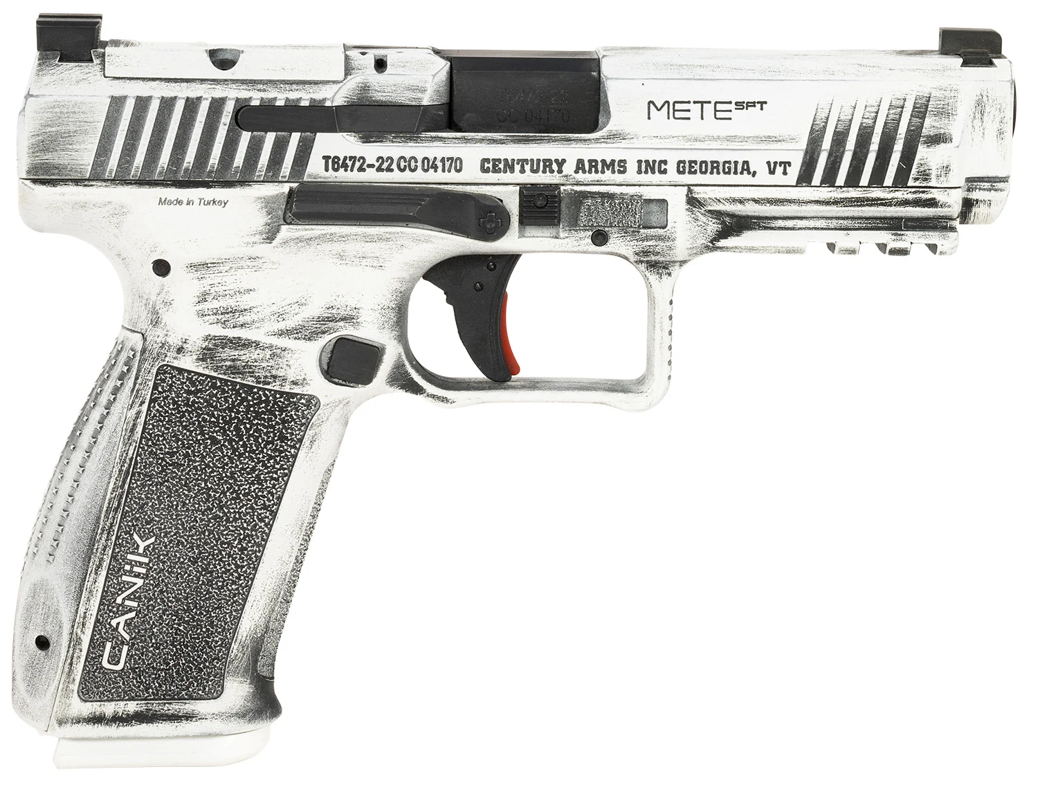 Canik HG5636ADN Mete SFT 9mm Luger 18+1(2) 4.46" Barrel, Serrated Optic Cut Slide, Polymer Frame w/Picatinny Accessory Rail & Beavertail, Speed loader and IWB/OWB Holster.