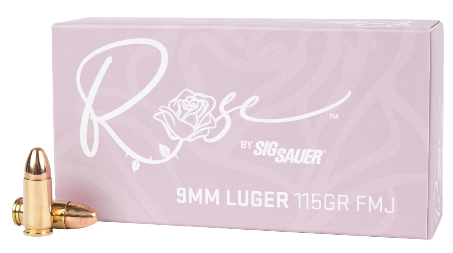 Sig Sauer E9MMB1ROSE50 Rose 9mm Luger 115gr Full Metal Jacket 50 Per Box/20 Case