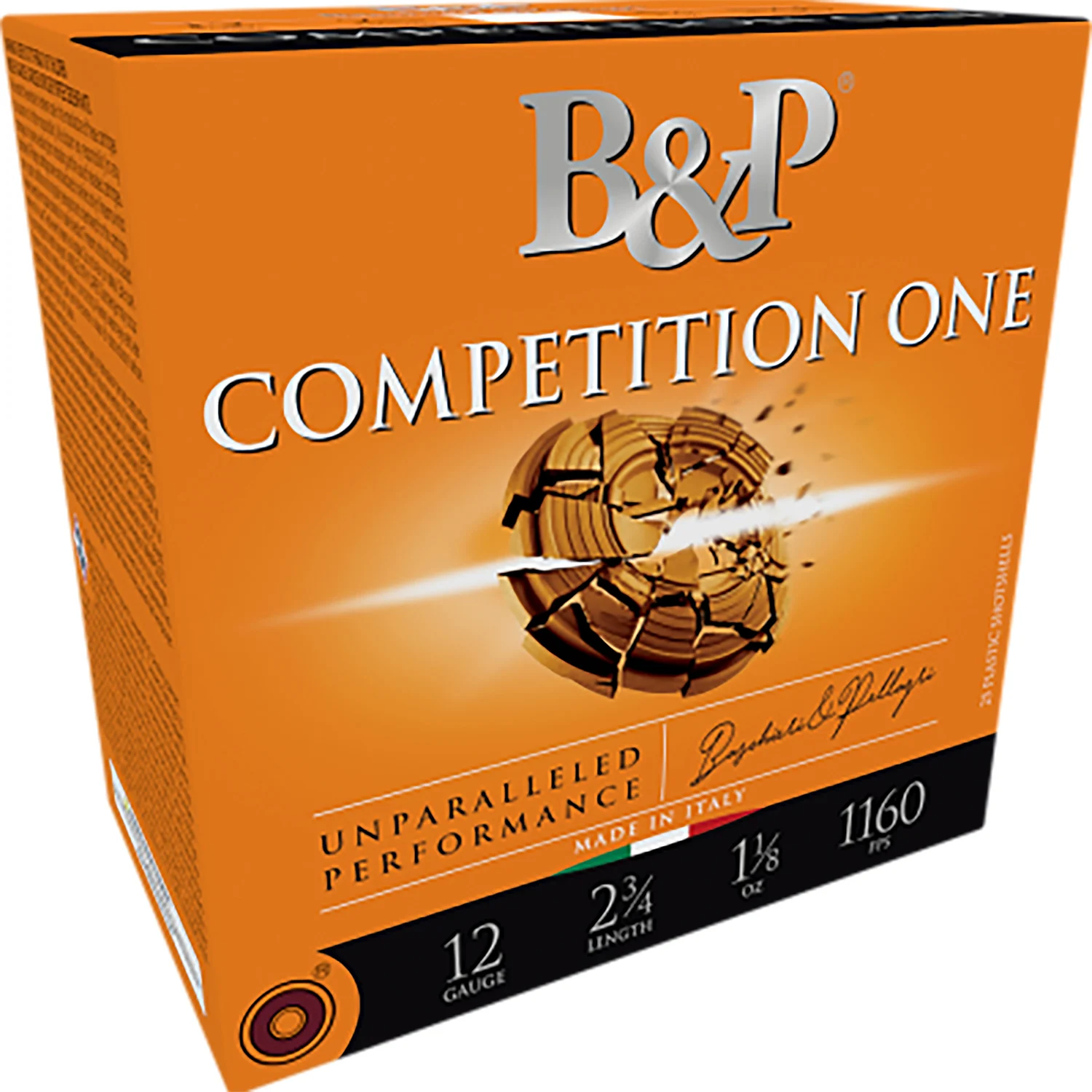 B&p Ammunition 12B1CP75 Competition One 12Gauge 2.75" 1oz 7.5Shot 25 Per Box/10 Case