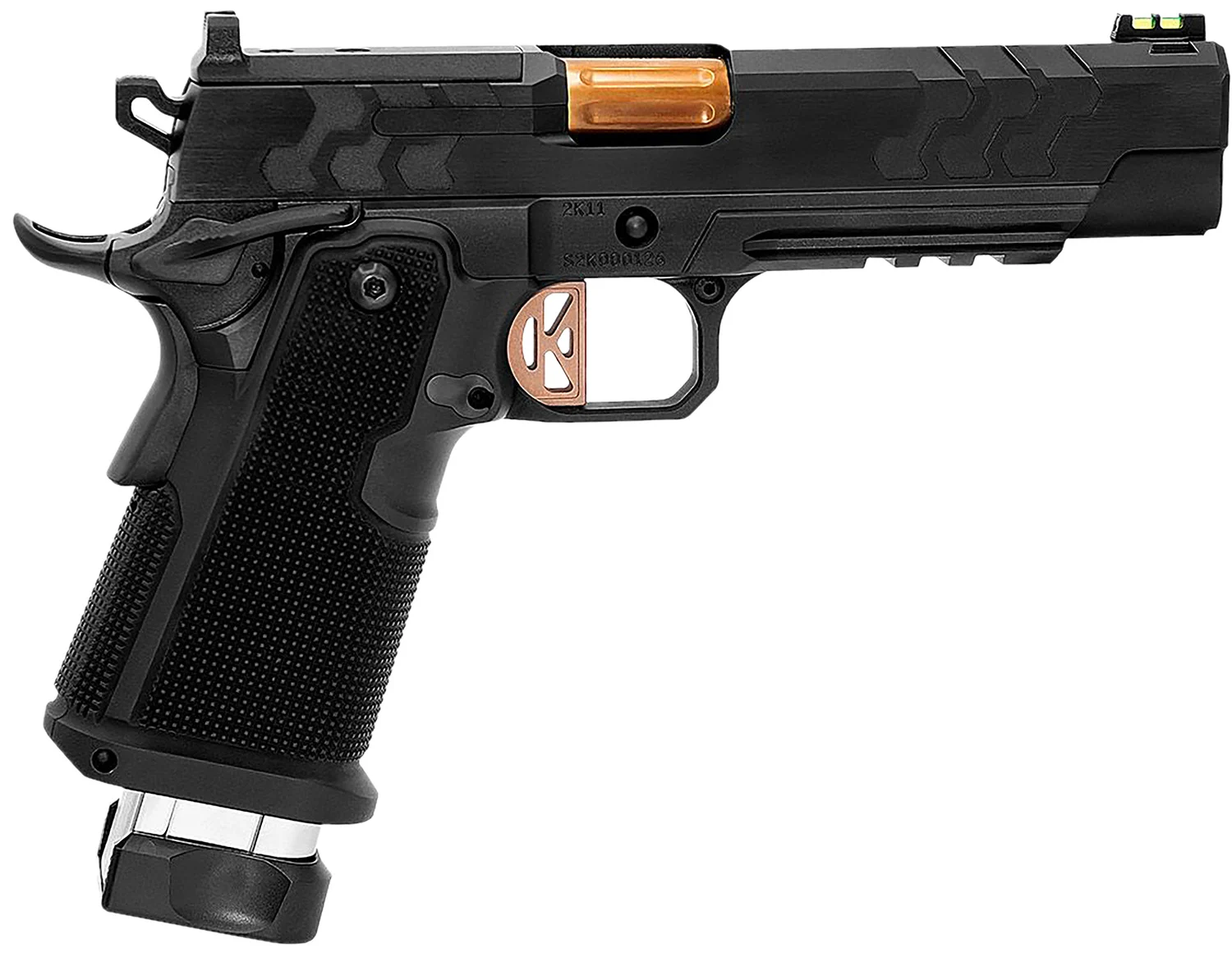 Kimber Mfg.,inc 3500051 2K11 (OR) 9mm 20+1 5" High Polished w/ Coyote PVD, Brush Polish Flats w/ DLC Coating Stainless Steel Slide Aluminum Grip