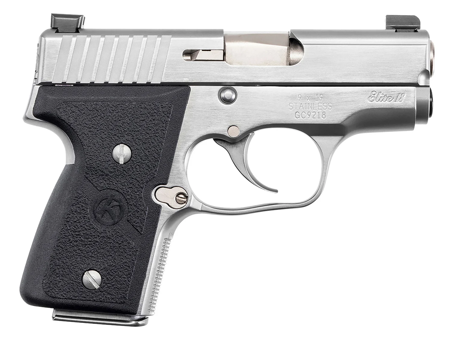 Kahr Arms M9098NA MK Elite *CA Compliant 9mm Luger Caliber 3" Barrel 6+1/7+1, Stainless, Black Grip