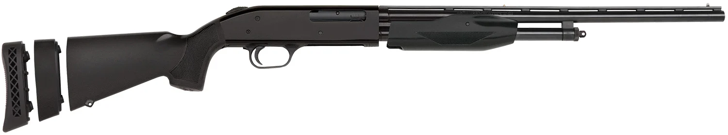 Mossberg 50358 510 Super Bantam Youth 410 Gauge Pump 3" 2+1 18.50" Blued Vent Rib Steel Barrel, Blued Steel Receiver, Black Synthetic Stock w/Adjustable LOP Spacer