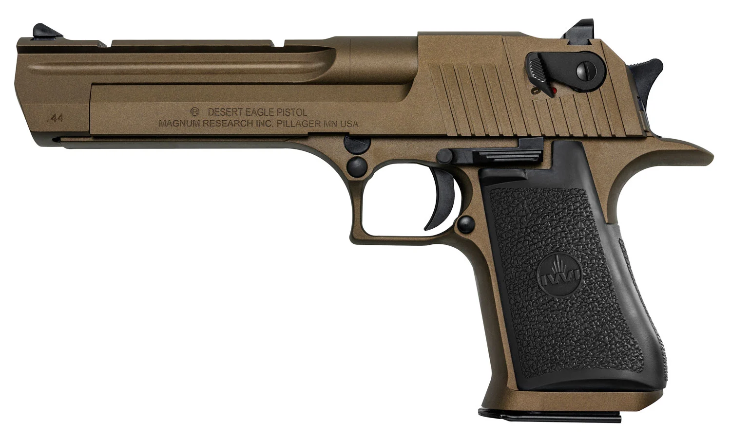 Magnum Research DE44CABB Desert Eagle Mark XIX *CA Compliant 44 Rem Mag 6" 8+1 Burnt Bronze Cerakote Carbon Steel Frame & Slide Black Rubber Grip