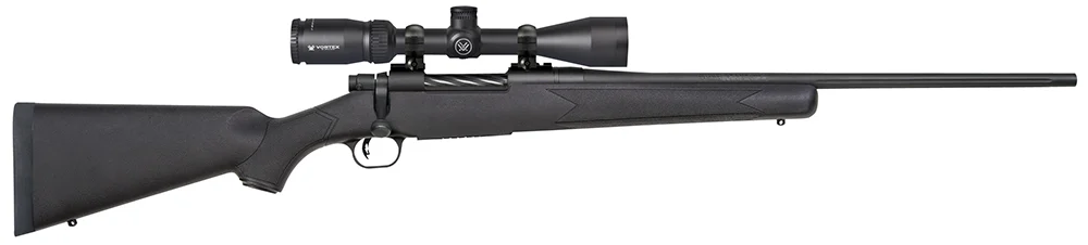 Mossberg 27935 Patriot Bolt 30-06 Springfield 5+1 22" Black Synthetic Stock Blued Right Hand Vortex Crossfire II 3-9x40mm Fluted Barrel