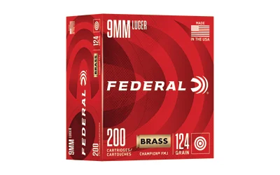 FED CHAMP 9MM 124GR FMJ 200/1000