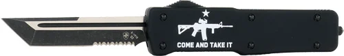 TEMPLAR KNIFE LARGE ZINC OTF - COME & TAKE IT AR 3.5" D2 SRTD - Image 2