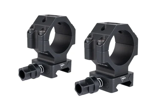 SCOPE RINGS W/ Q-LOC - BLACK, TALL, FITS 35MM TUBES, 1.3"H