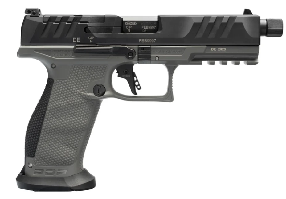 WALTHER PDP PRO SD FULL SIZE 9MM PSTL BLK/TNG GRY 5.1" T.B. 3-18RD MAGAZINES
