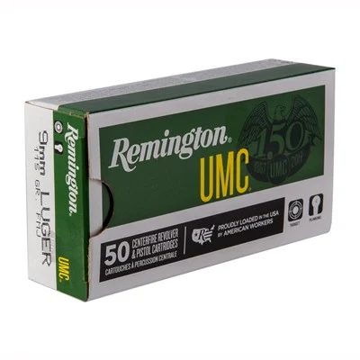 UMC 9MM LUGER 115GR FULL METAL JACKET 50/BOX