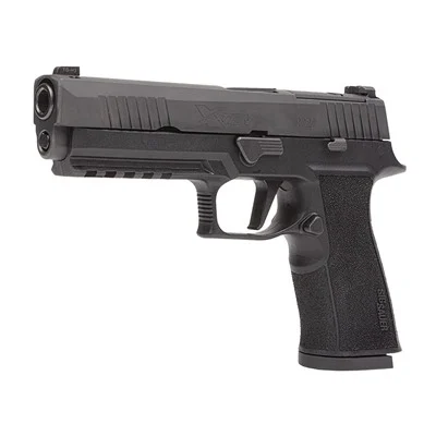 P320 XTEN 10MM AUTO OR 5''BBL (2)15RD STRIKER NO SAFETY BLACK